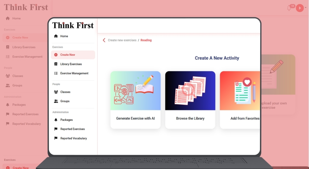 Thinkfirst.se — product interface